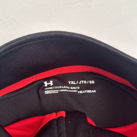 Under Armour red and black logo half zip performance pullover - Picture 5 of 8